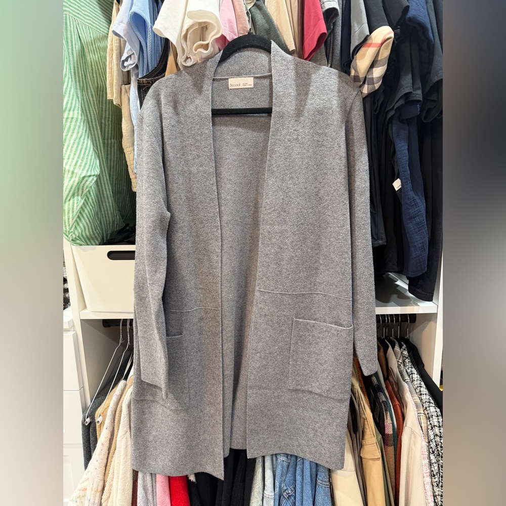Wilfred Heather Gray Open Cardigan